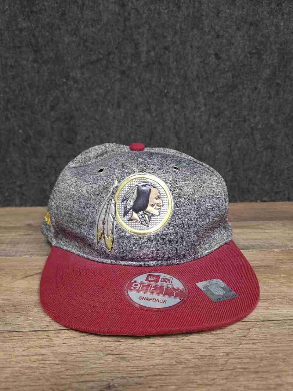 New Era Men's Washington Redskins NFL 9FIFTY Snapback Hat Gray Burgundy OS