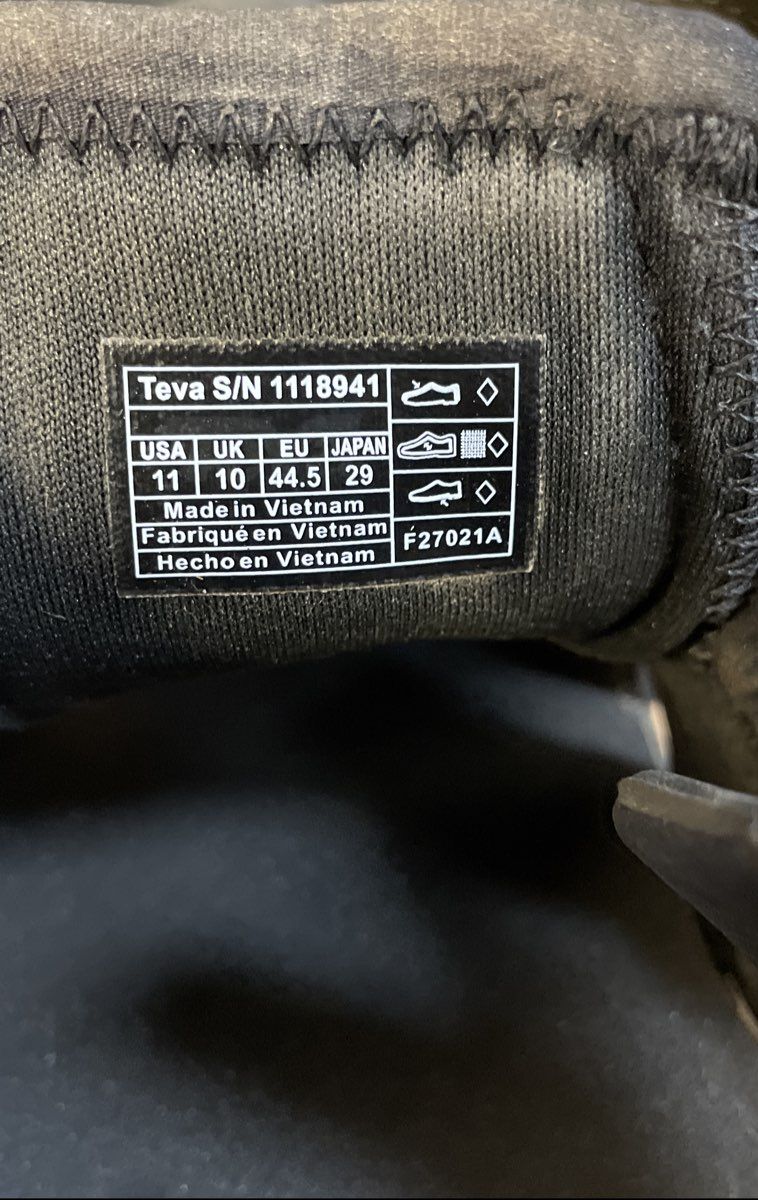 Teva Outflow CT Olive Green Black Waterproof Hiking Sport Sandals Size 11