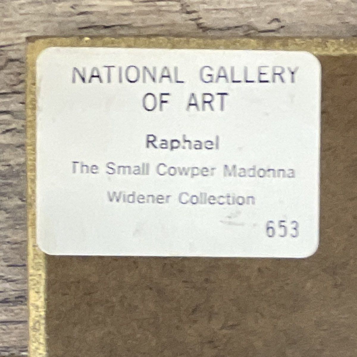Raphael "The Small Cowper Madonna" Print