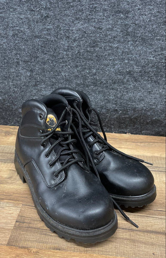 Brahma Defender Black Synthetic Leather Slip Resistant Work Boots Size 10W