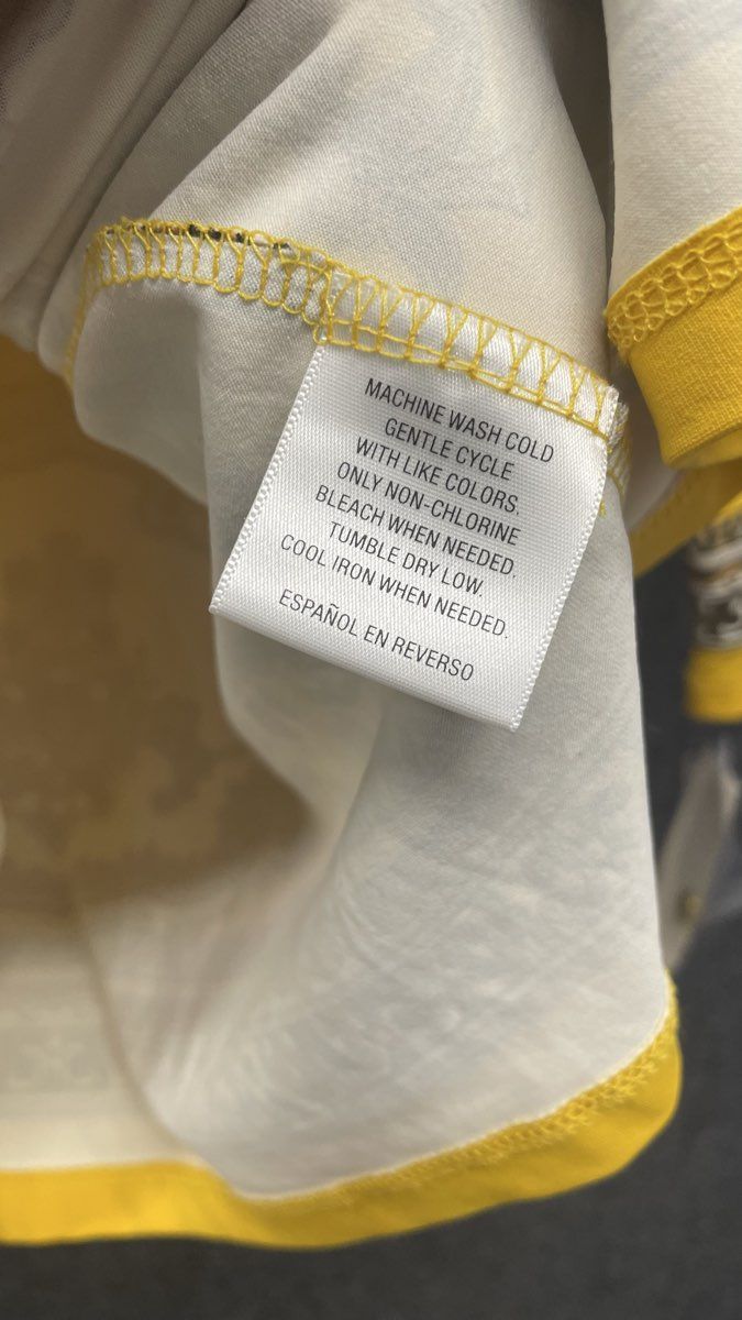 Charter Club Women's Yellow Maize Gold Polished Knit Scroll Tunic Top NWT PM