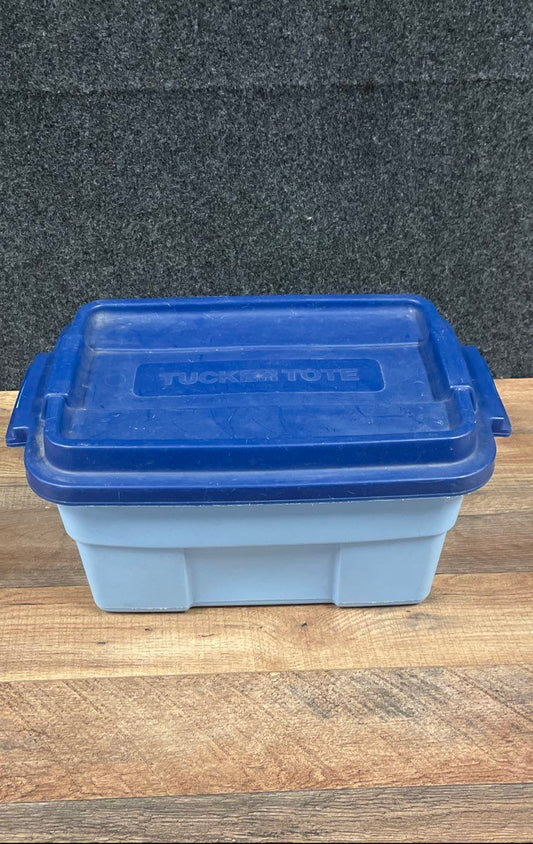 Vintage Tucker Housewares No. 280-4 Tucker Tote Plastic Storage Bin Blue