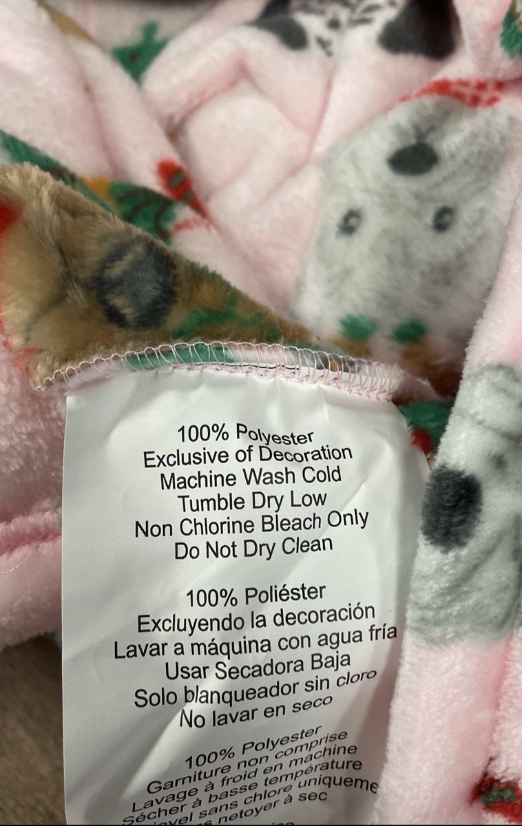 Throwzy by Marlo Lorenz Women's Pink Christmas Dog Wearable Blanket Hoodie OS