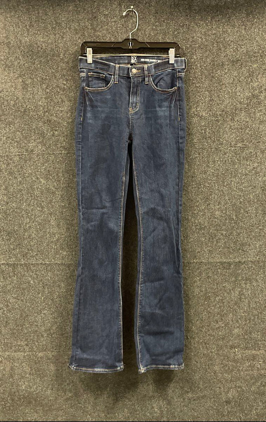 NY&C Women's Dark Wash Blue Mid-Rise Barely Bootcut Denim Jeans Size 4 NWT