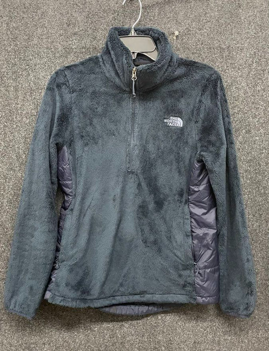 The North Face Women's Osito Pullover Fleece Jacket Gray Quarter Zip Sz S