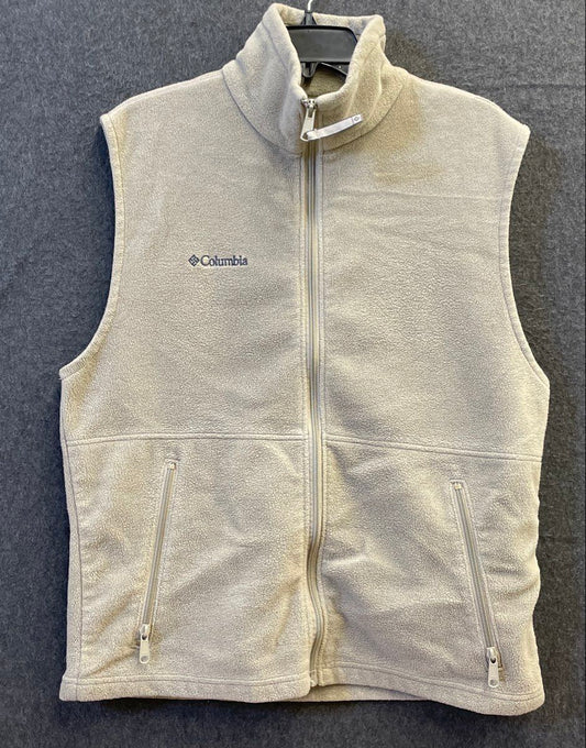 Columbia Men's Gray Full Zip Steens Mountain Fleece Vest WM1480 Size M