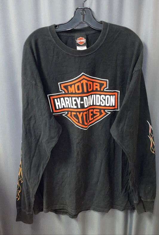 Harley-Davidson York PA Vehicle Operations Flame Sleeve T-Shirt Sz XXL