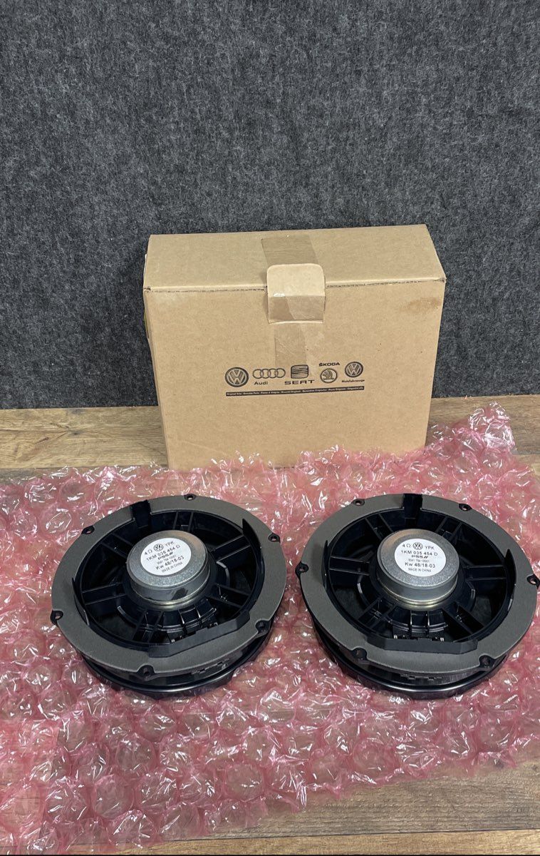 VW OEM Genuine 1KM 035 454 D Car Speakers 4 Ohm Pair VAG Audi SEAT Skoda