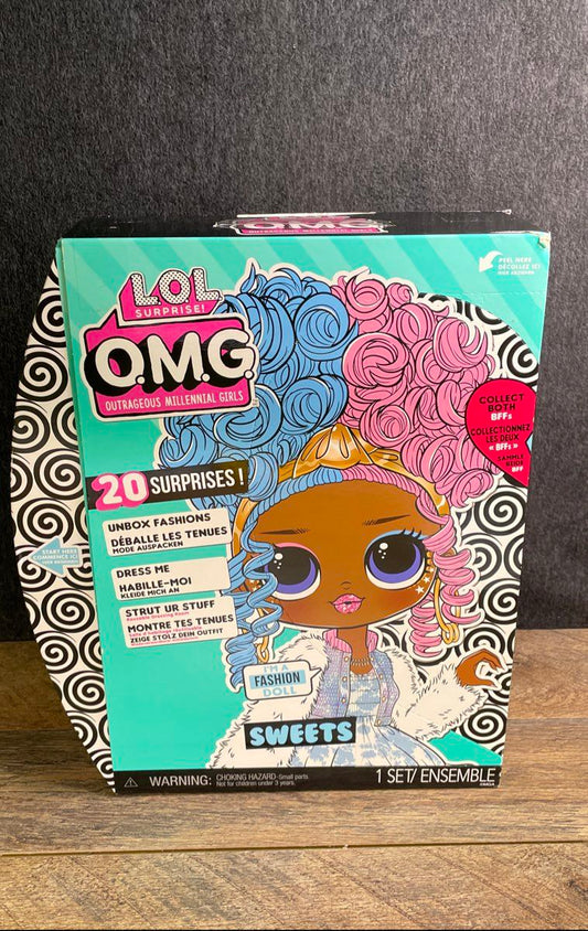 L.O.L. Surprise! O.M.G. Sweets Fashion Doll 20 Surprises 2021 Open Box MGA