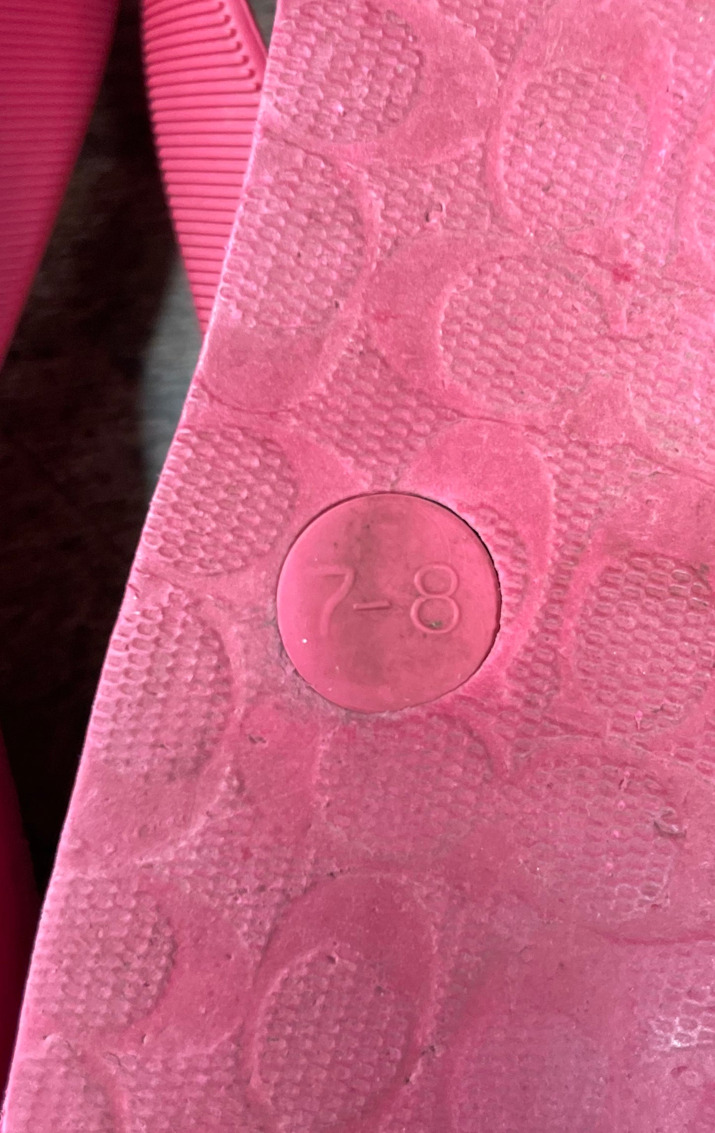 Coach Pink Signature C Logo Thong Flip Flop Sandals Size 7-8