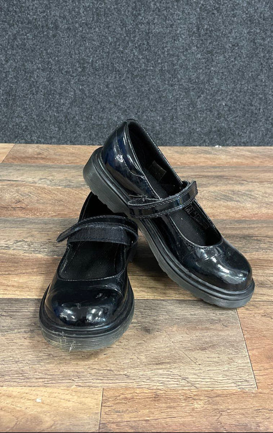 Dr. Martens Maccy II J Black Patent Leather Mary Jane Junior Shoes Size US 3