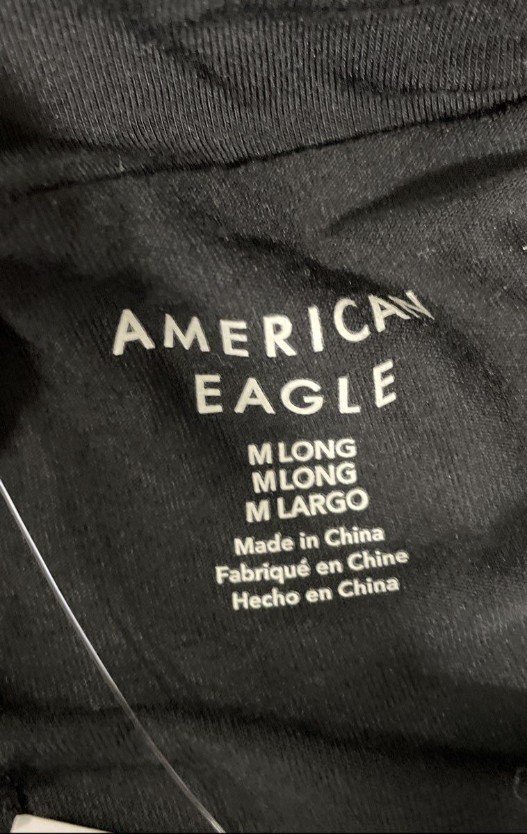 American Eagle Women's Black Mini Skirt Side Slit Sz M Long NWT