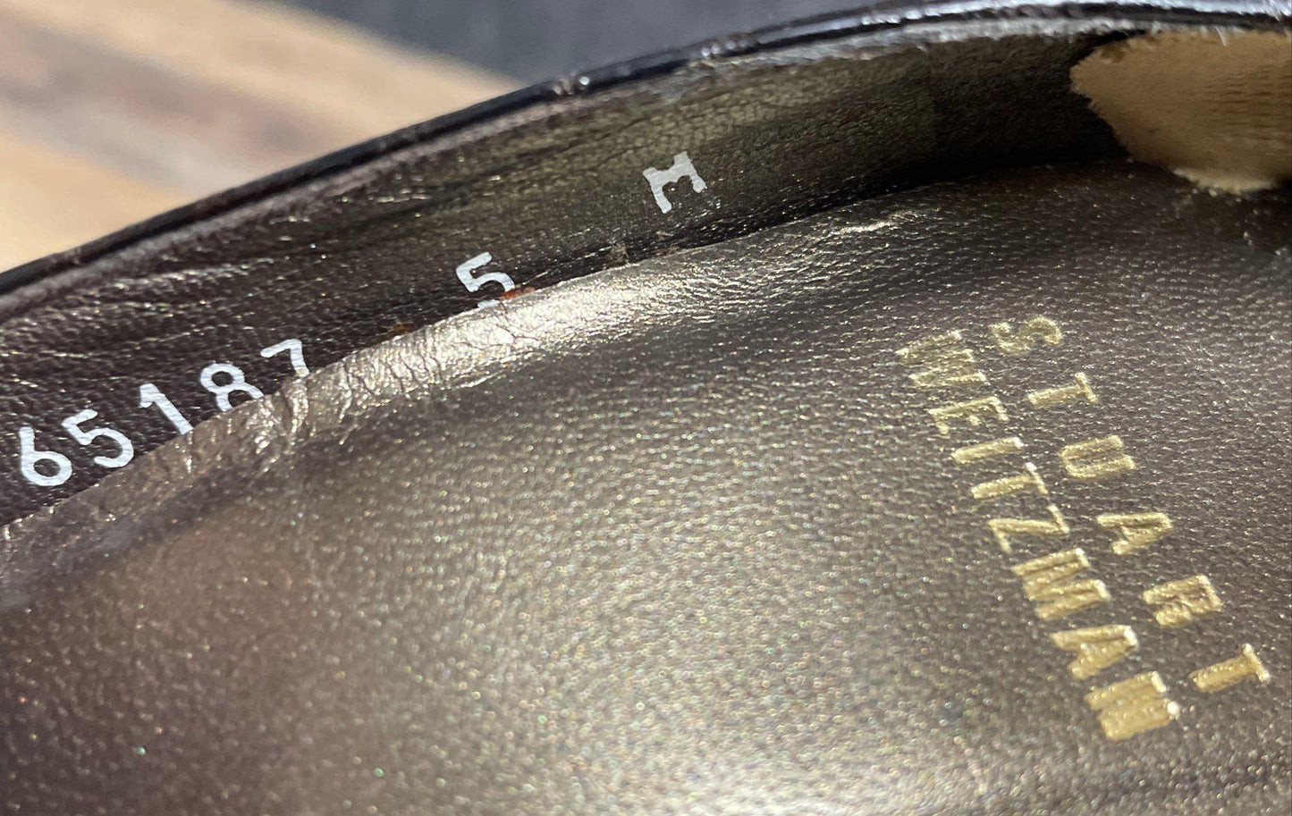 Stuart Weitzman Brown Croc Embossed Knotted Peep Toe Platform Heels Size 5