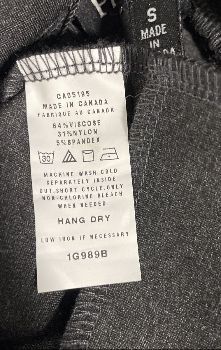 Picadilly Women's Charcoal Gray Straight Leg Stretch Pants Size S NWT