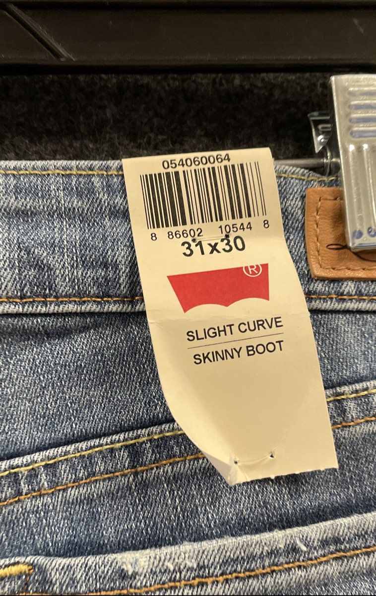 Levi's Women's Curve ID Slight Curve Skinny Boot Jeans Light Wash NWT Sz 31x30