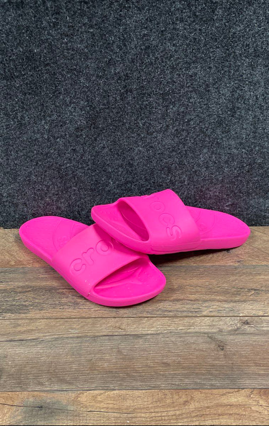 Crocs Classic Slide Electric Pink Sandals Women's 6 Men's 4 Size 4