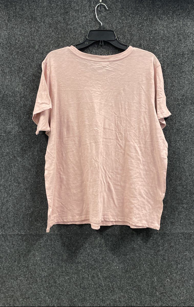 Lucky Brand Women's Pink Hamsa Hand Evil Eye Celestial Graphic T-Shirt Sz 1X