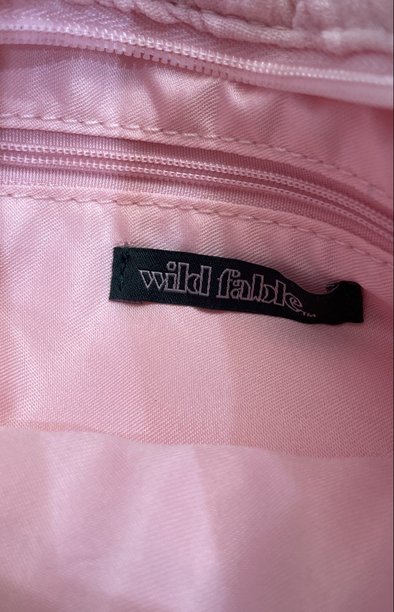 Wild Fable Pink Textured Popcorn Fabric Hobo Crossbody Bag Small