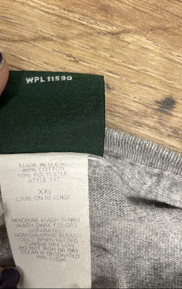 Vintage 90s MV Sport Old Dominion University Gray Long Sleeve T-Shirt Mens XXL