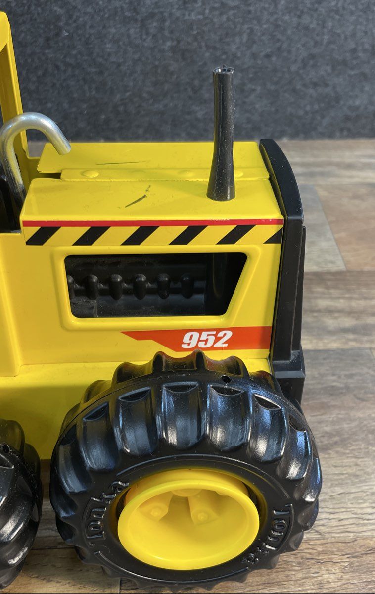 Tonka Steel Classics Road Grader 952 Yellow Pressed Steel Construction Toy
