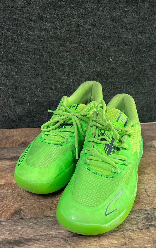 Puma MB.01 Lo Electric Green LaMelo Ball Basketball Shoes Size 11