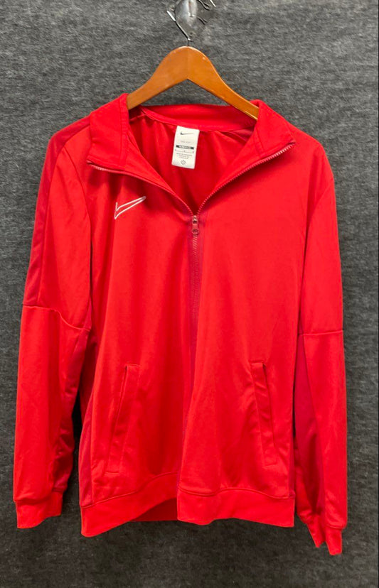 Nike Men's Red Dri-FIT Academy Slim Fit Full Zip Track Jacket Sz M