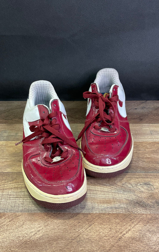 Vintage 2005 Nike Air Force 1 Low Puerto Rico 6 Red White Blue Patent Size 11