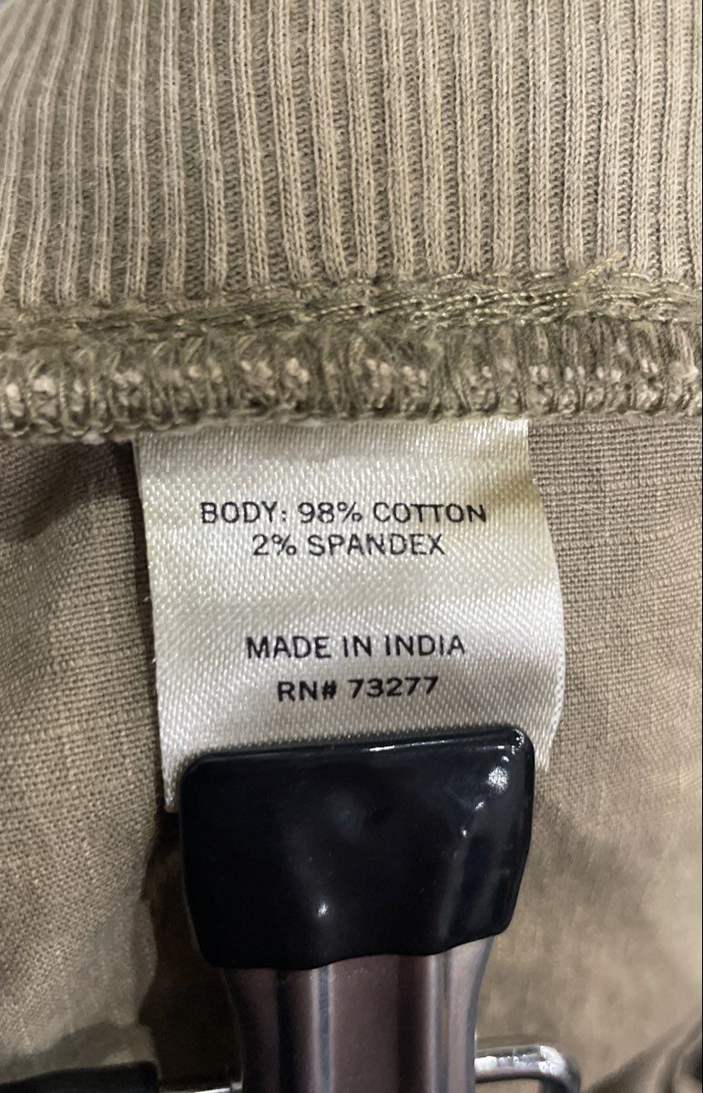Sonoma Women's Tan Khaki Cargo Utility Pants Ribbed Waist Stretch Sz 4