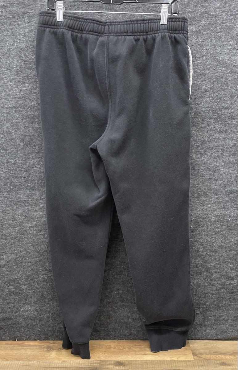 Champion Men's Black Fleece Graphic Logo Jogger Sweatpants Pockets Size L