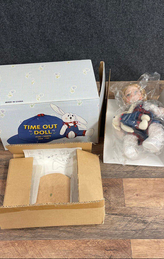 Vintage Time Out Doll #100875 with Assembly Chair Kit In Original Box