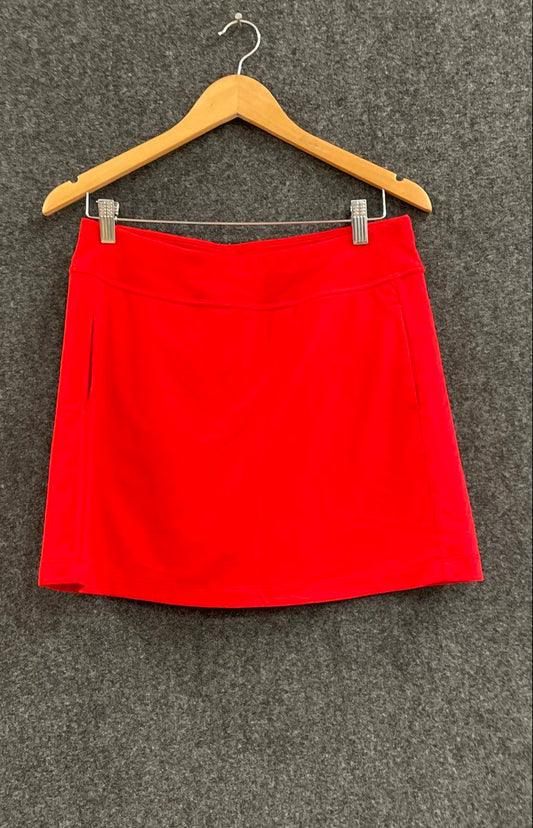 PGA Tour Women's Red Airflux Performance Golf Skort Size M