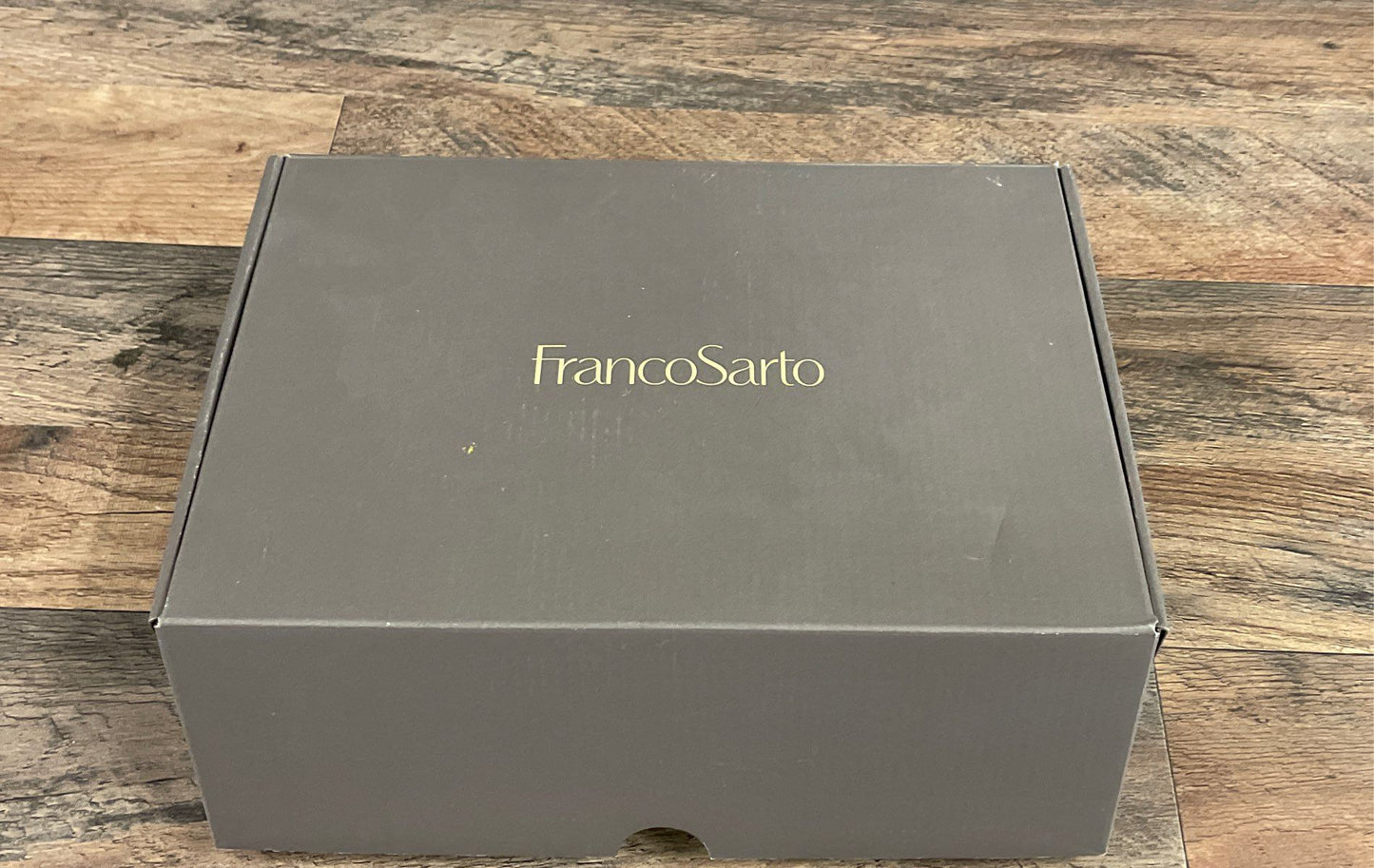 Franco Sarto Carey 2 Black Crinkle Patent Platform Oxford Women's Size 6.5 NIB