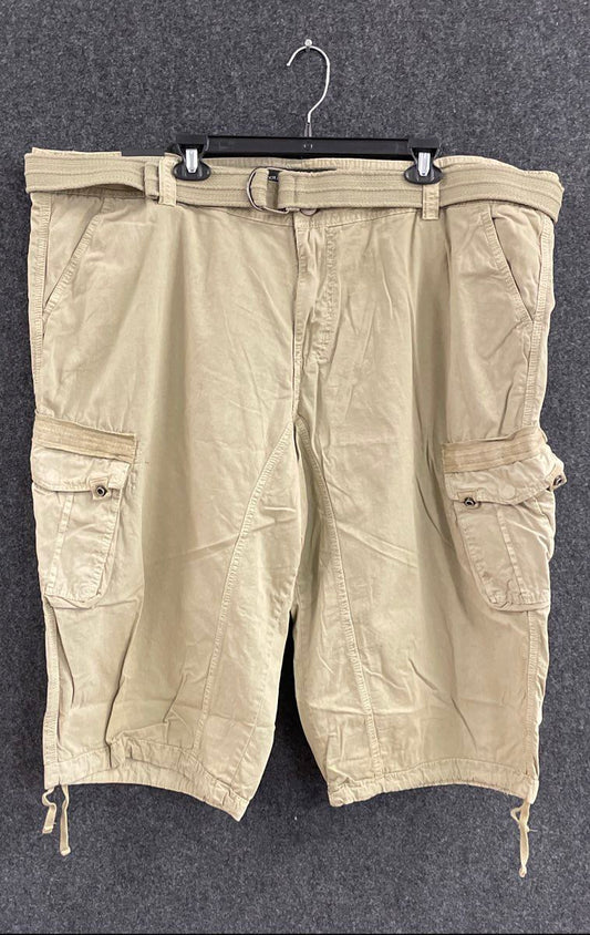 XRAY Jeans Men's Stone Belted Multi-Pocket Cotton Cargo Shorts Size 48 NWT