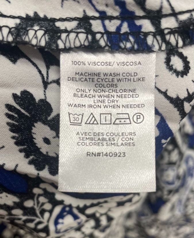 LOFT Women's Blue Paisley Keyhole Shift Dress Viscose NWT Sz 18