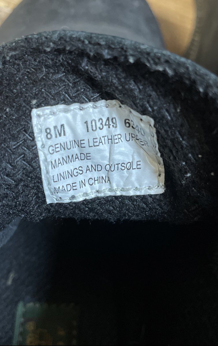 Timberland 10349 Black Genuine Leather Ankle Boots Women's Size 8M