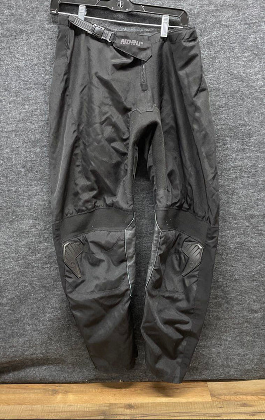 Noru Men's Motorcycle Riding Overpants Black Armored Protective Size 34