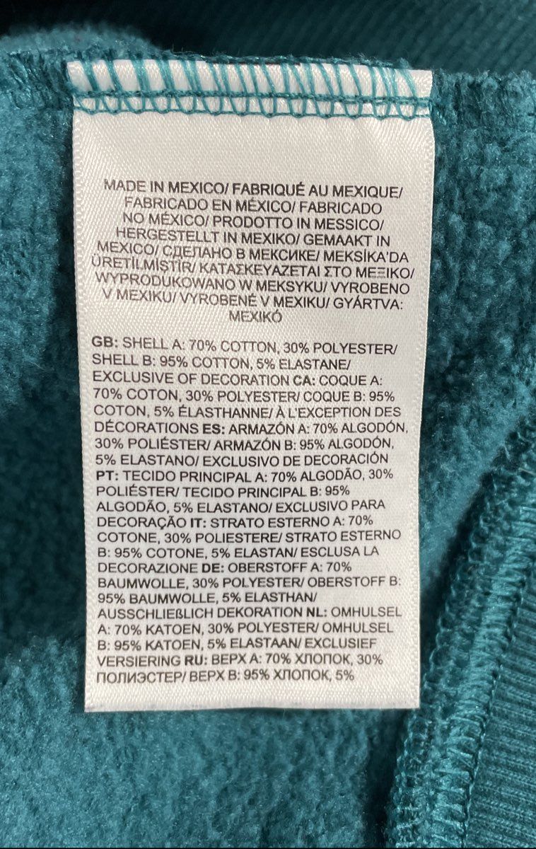 The North Face Women's Teal Pullover Hoodie Half Dome Logo Size M