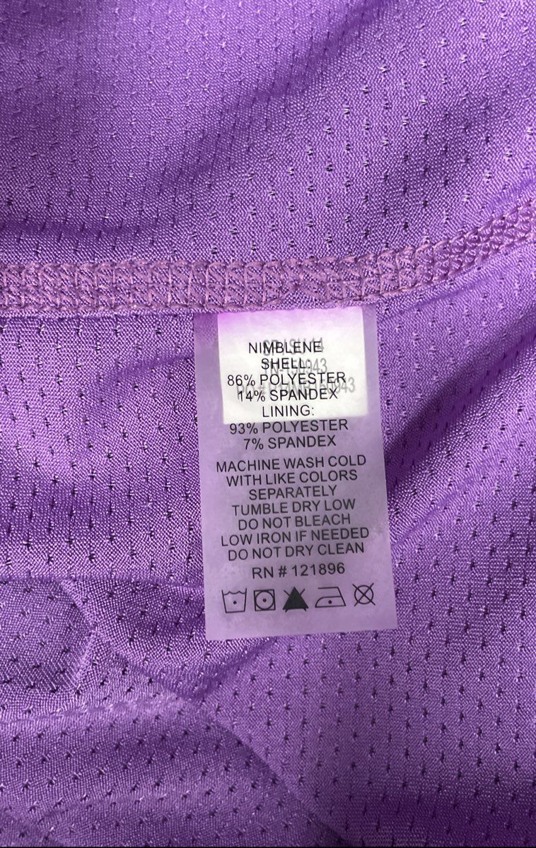 Title Nine Women's Purple Nimblene Skort Zipper Pockets Sport Active Sz 6