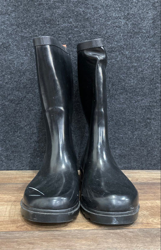 Chooka Black Rubber Buckle Detail Rain Boots Women's Size 7