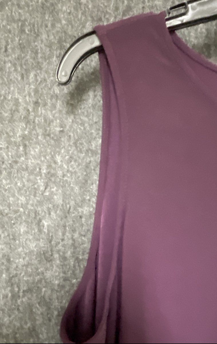 Anne Klein Women's Purple Sleeveless Keyhole Back Maxi Dress Size 14