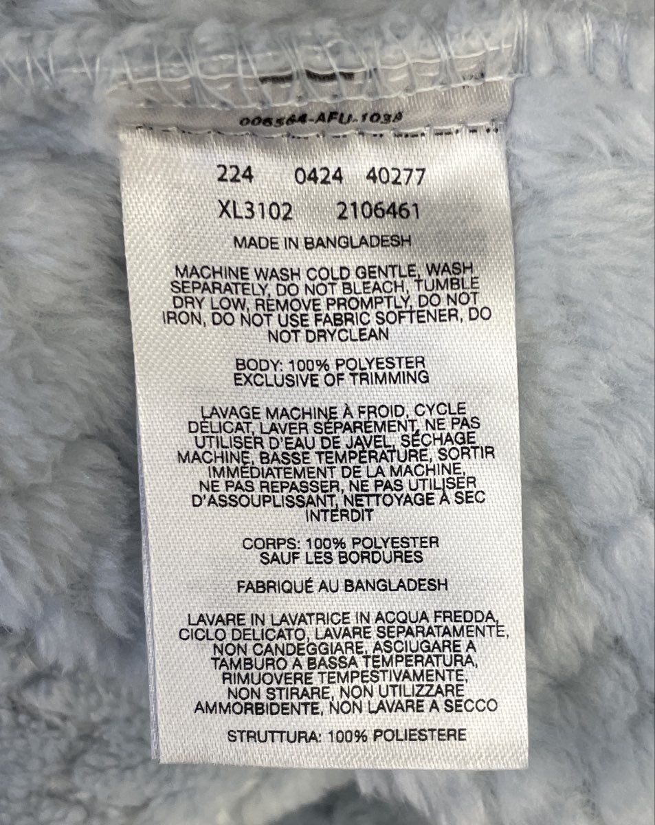 Columbia Women's Light Blue Fire Side II Sherpa Half Zip Hoodie Pullover Sz M