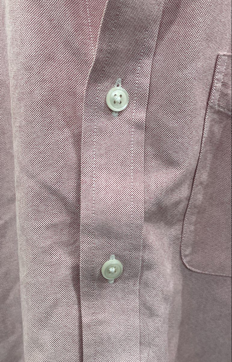 LL Bean Men's Pink Traditional Fit Oxford Button Down Cotton Shirt Sz 16-34
