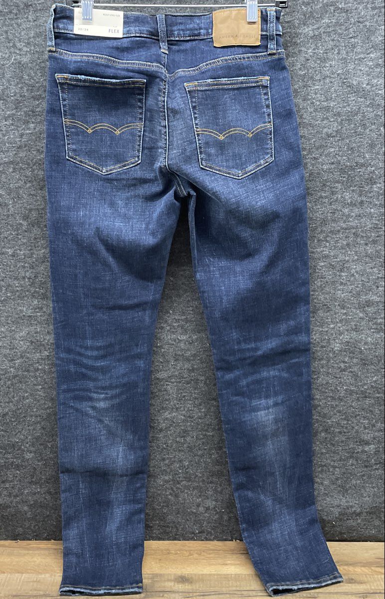 American Eagle Men's Next Level Flex Slim Jeans Medium Indigo Blue 30x34 NWT