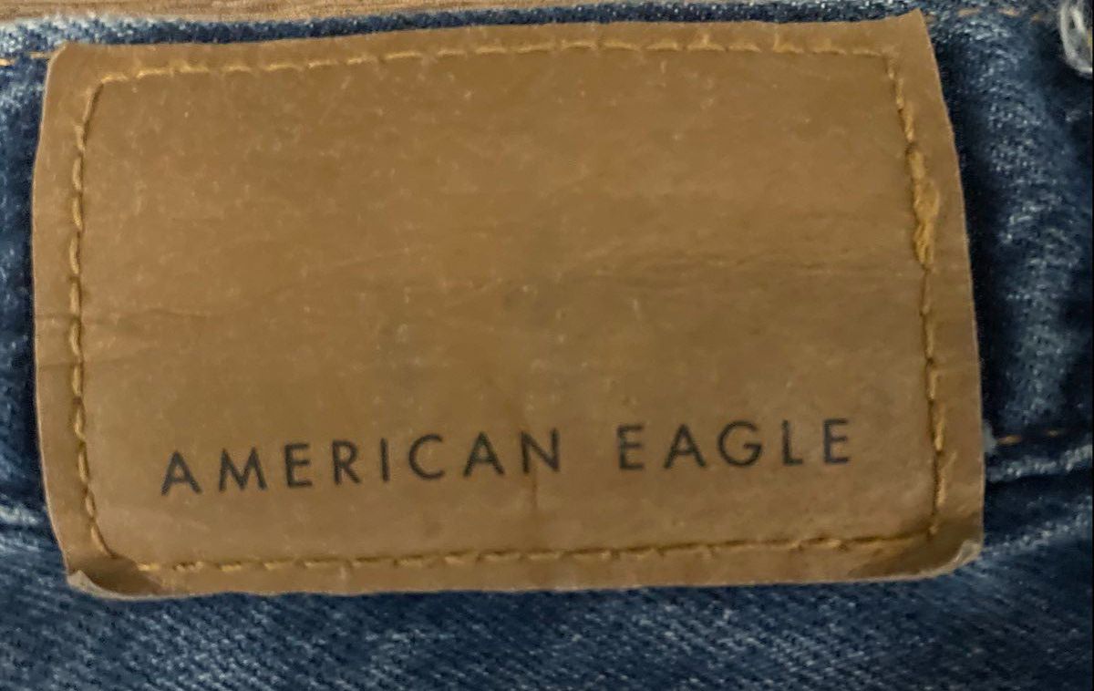 American Eagle Men's Light Wash Cotton Linen Blend Jeans Sz 30x32