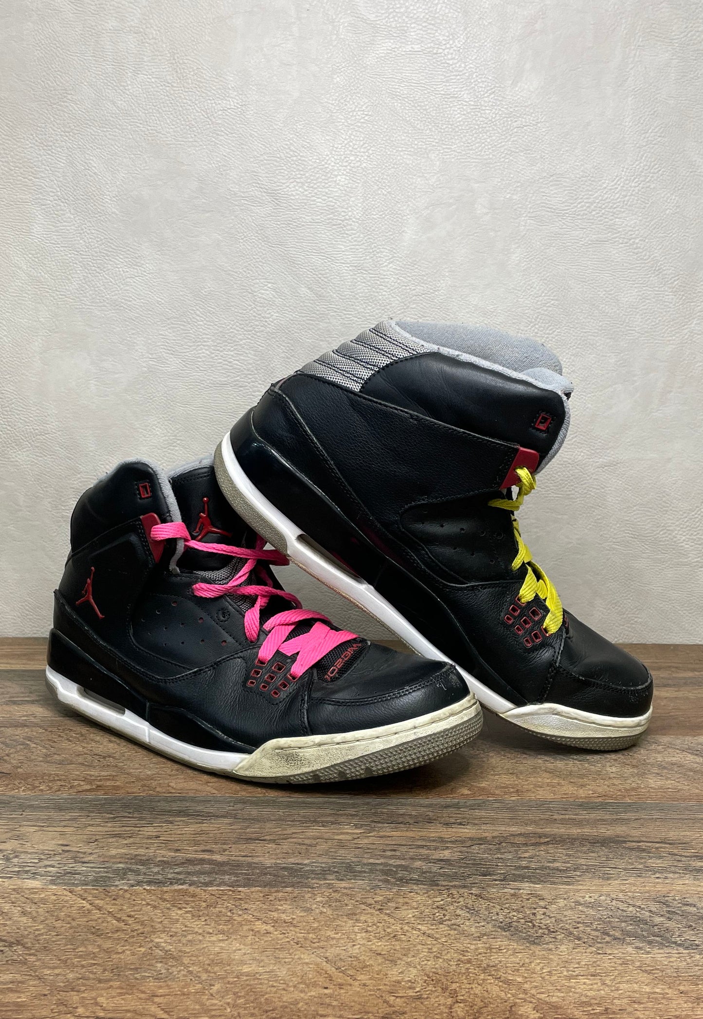 Nike Air Jordan SC-1 Black Gym Red High Top Basketball Sneakers Size 12