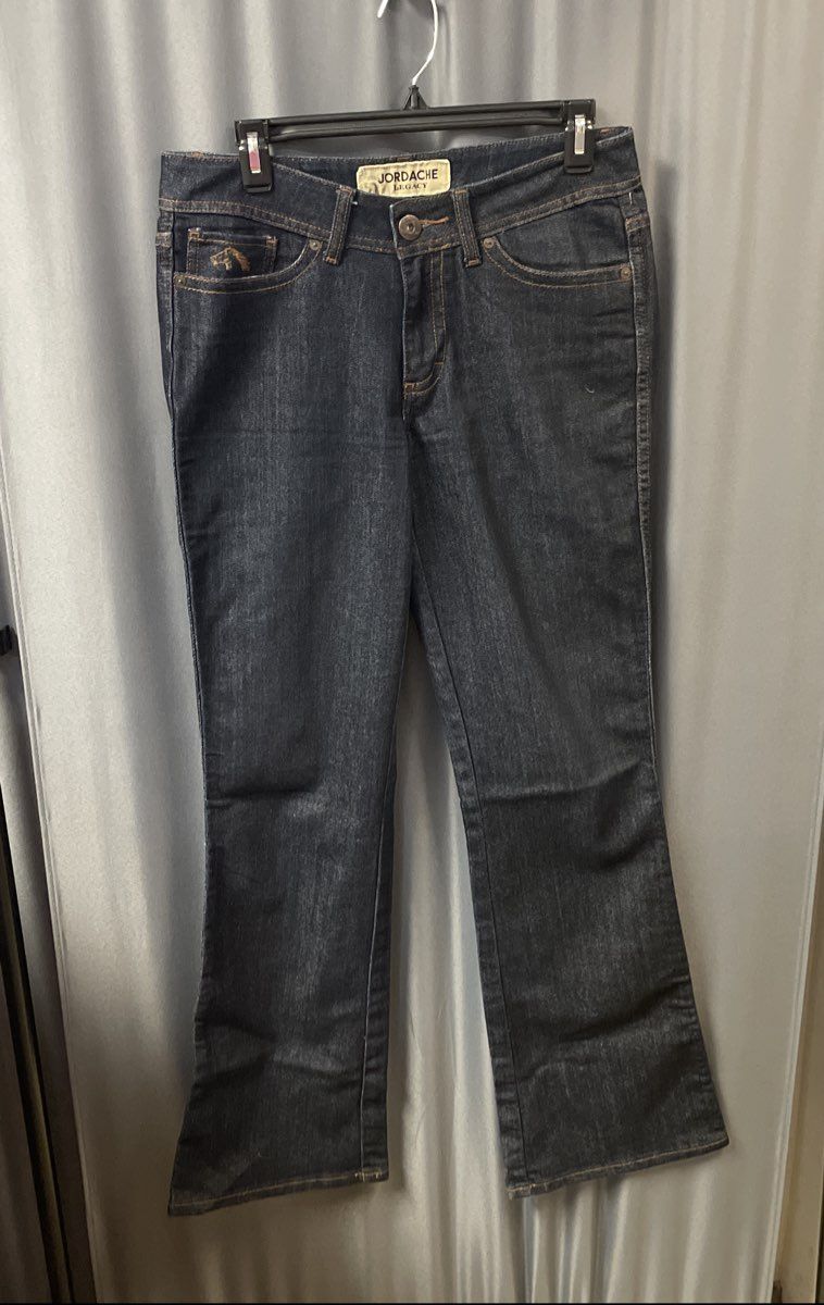 Jordache Women's Alexis Legacy Bootcut Jeans Dark Blue Denim Size 29/8