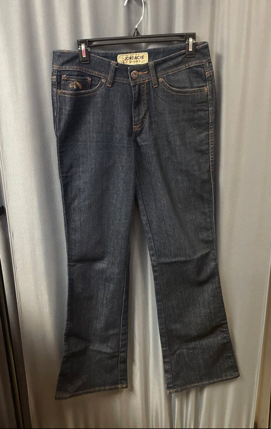 Jordache Women's Alexis Legacy Bootcut Jeans Dark Blue Denim Size 29/8
