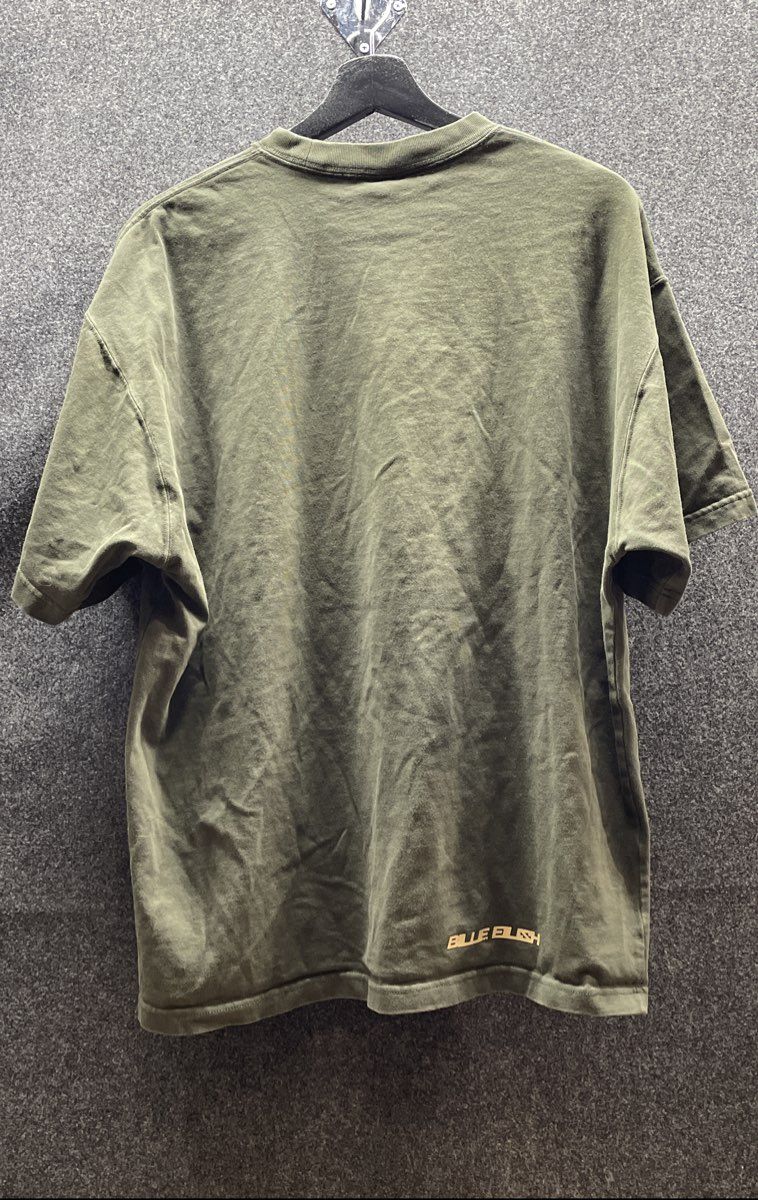 Nike Men's x Billie Eilish T-Shirt Sequoia Green Vertical Swoosh Sz L