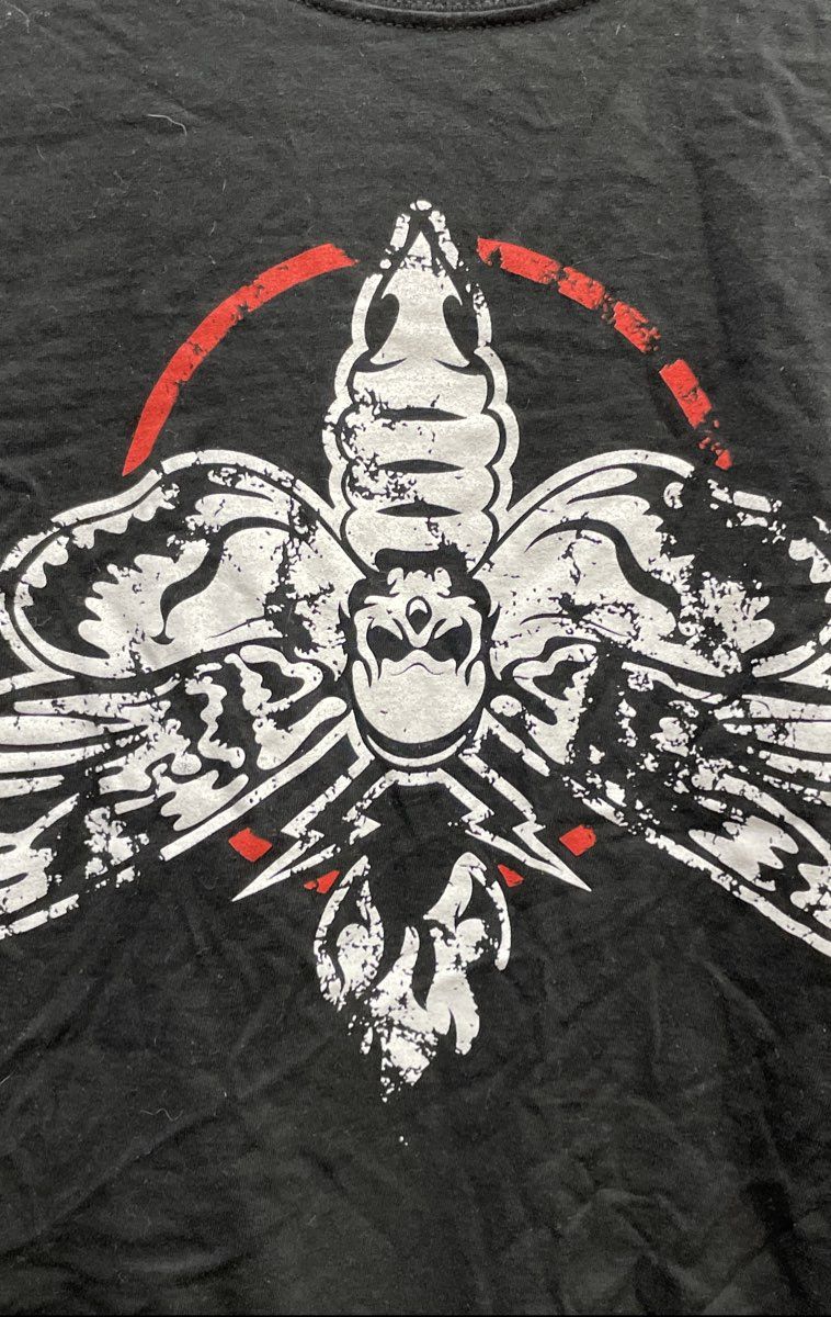 Bray Wyatt WWE Sister Abigail Moth Logo T-Shirt Authentic Wear Wrestling Sz XL