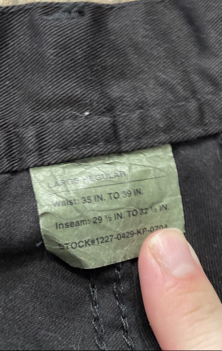 Rothco Men's Black BDU Tactical Cargo Pants Military Style Size Large Regular